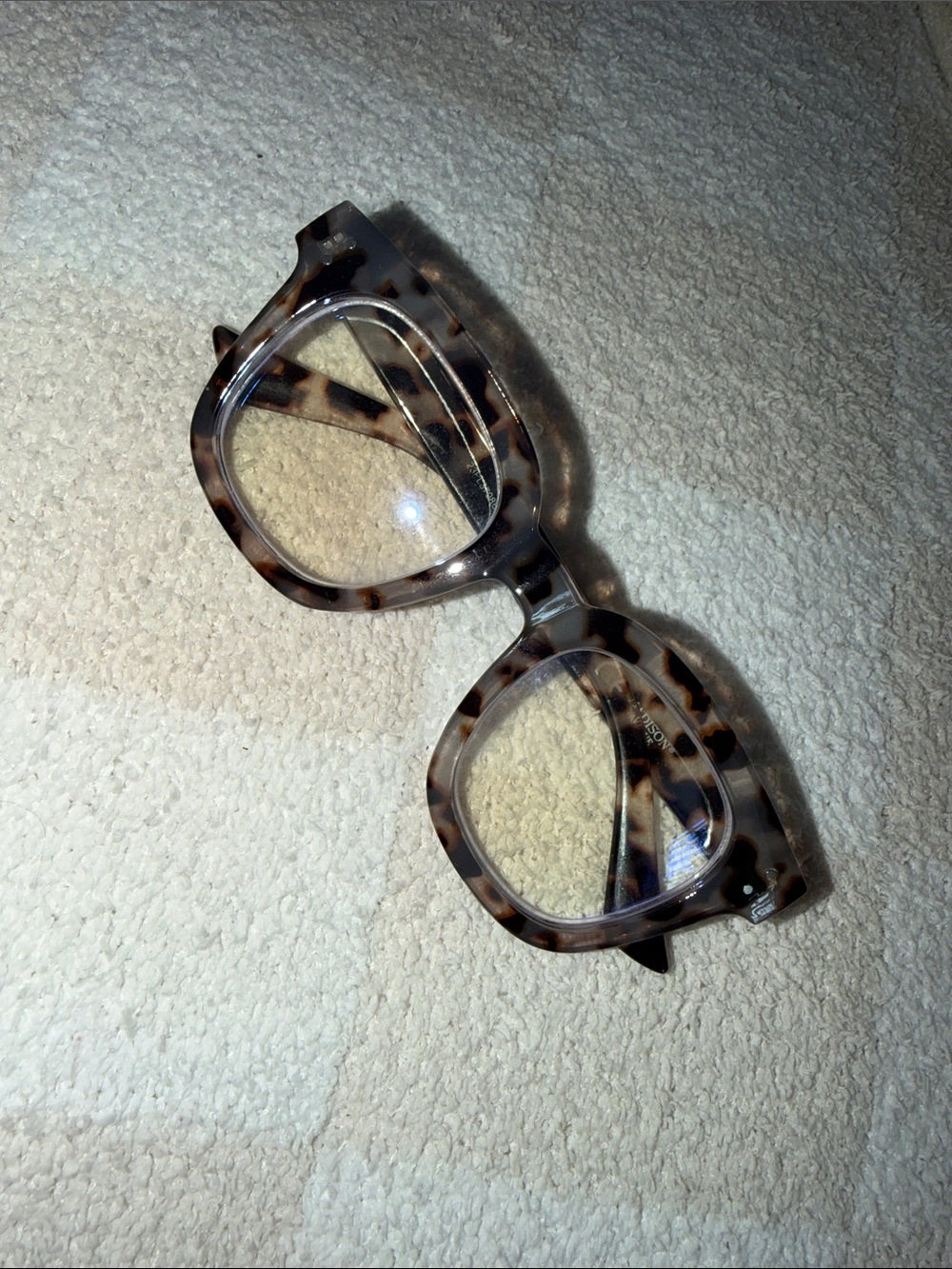 Tortoiseshell Square Frame Reading Glasses - Unbranded